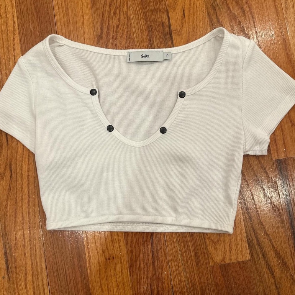 Adika white crop top